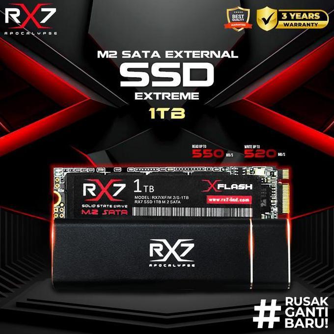 SSD M2 SATA EXTERNAL 1TB RX7 / ENCLOSURE M2 SATA + M2 SATA 1TB RX7