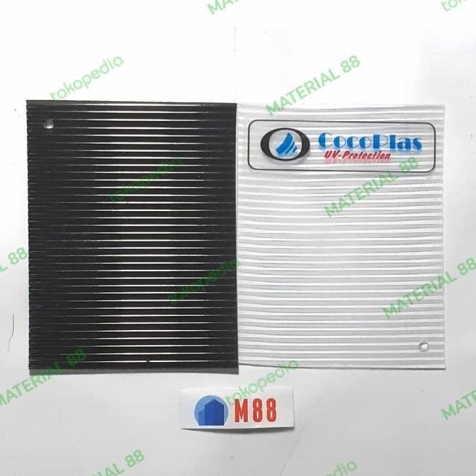 Brixd- Fiber Plastik Penutup Pintu Pagar Garis-Garis Cocoplas