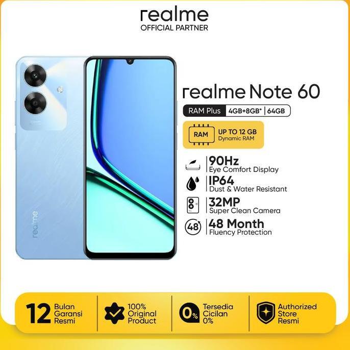 Kick_Doller - Realme Note 6 4+4/64Gb | 32Mp | Dust Water Resistance Ip64 | Hp Android