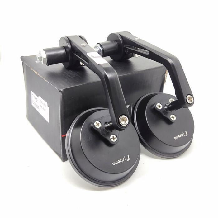 Spion Jalu Bulat Rizoma-Bar End Mirror Bulat Rizoma Universal Original Dan Terpercaya