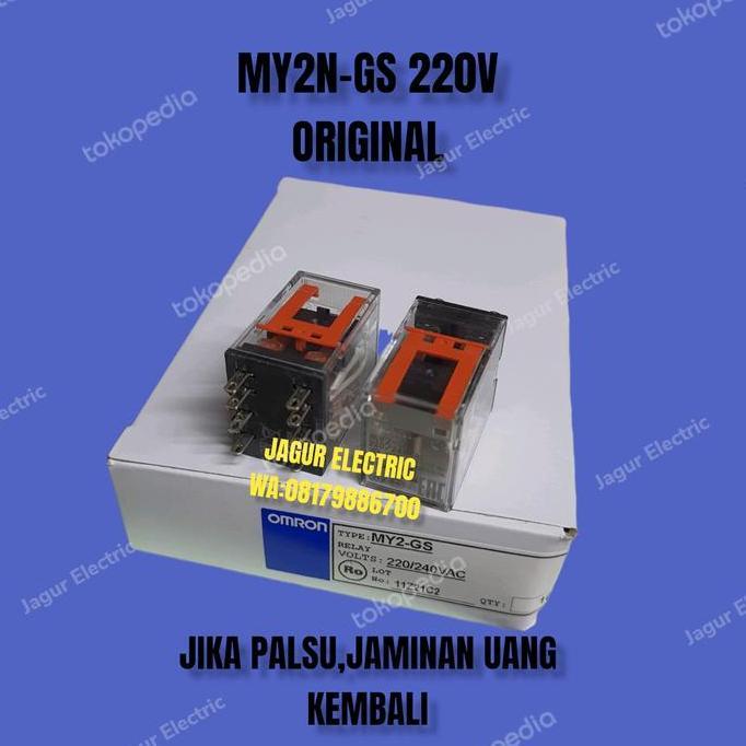 Relay My2N-Gs 220 Vac Relay Omron Original Murah