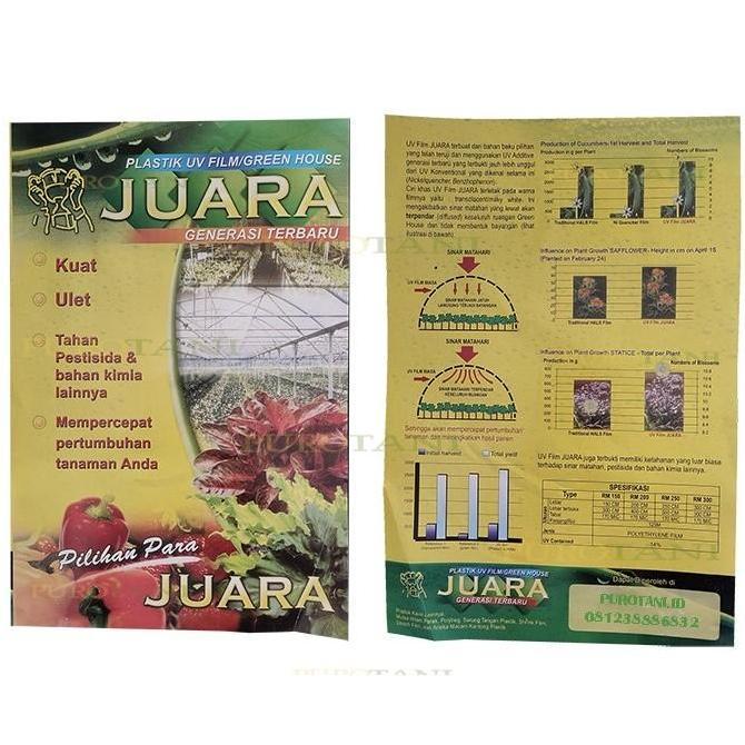 Gaerdenpic- Plastik Ultraviolet Juara Uv Tebal 170 Micron 14 % Lebar 6 M Permeter