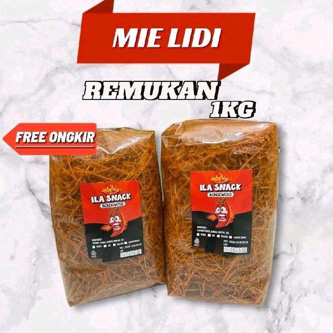 News Mie Lidi Remukan 1Kg - Snack Makanan Ringan - Food