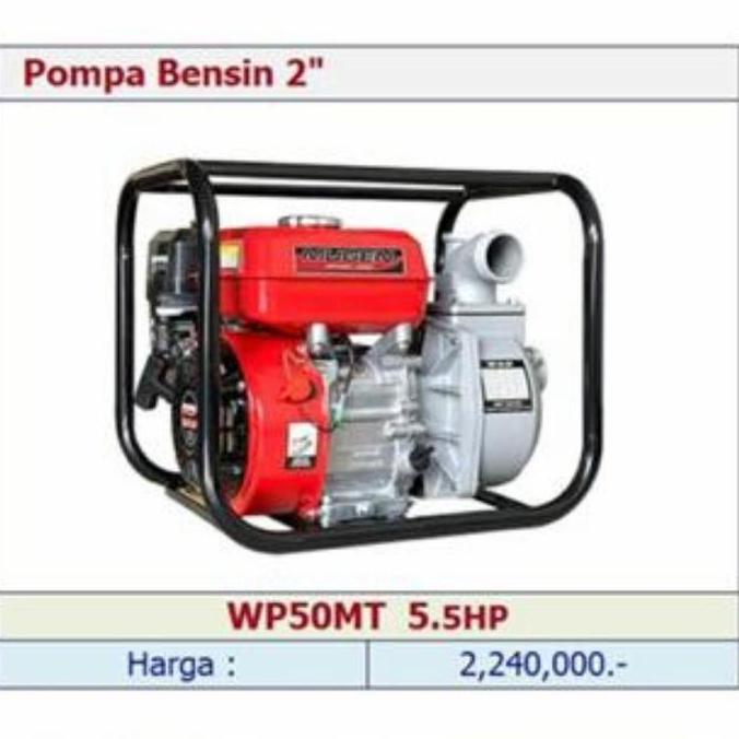 hanya disini] Mesin Pompa Air Alkon MUGEN 2 inch Japan Technology Mugen WP 50 MT