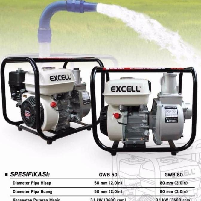@#@#@#] Mesin Pompa Air Irigasi Waterpump Alkon 2 inch HONDA EXCELL GWB 50 GWB