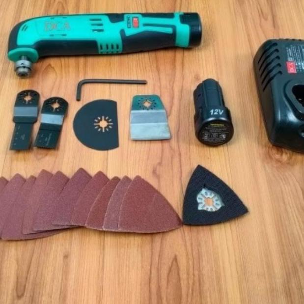 +%+%+%] DCA Cordless Oscilating Multi Tool ADMD12 Mesin Amplas Serbaguna DCA