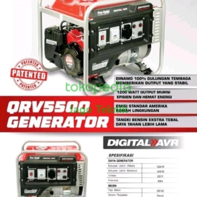 Buruan beli] Genset Bensin 1400 watt PROQUIP QRV 5500 Proquip QRV5500