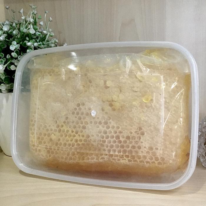 Madu Sarang Asli Kemasan 250gr dan 500gr Sarang Madu Murni Asli Honeycomb Premium