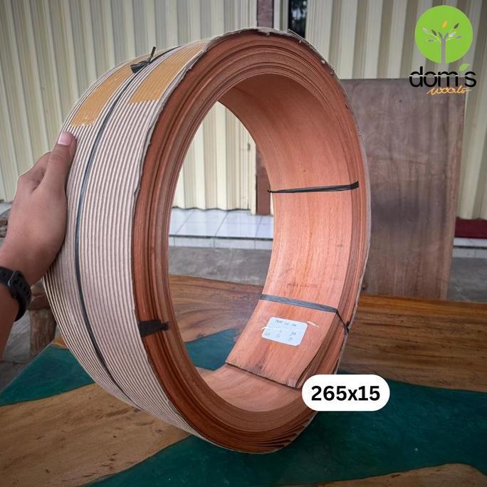 *****] Dom's Veneer Kayu Mahoni 1.5mm Bahan Asli untuk Furniture & Kerajinan Tempelan Meja Kursi Pin