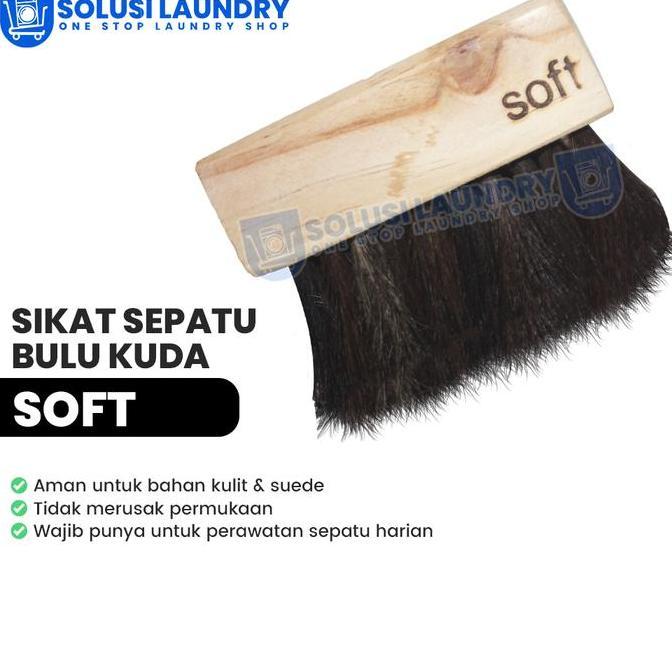 :=:=:=:=] Sikat Sepatu Bulu Kuda Soft Sikat Bulu Kuda