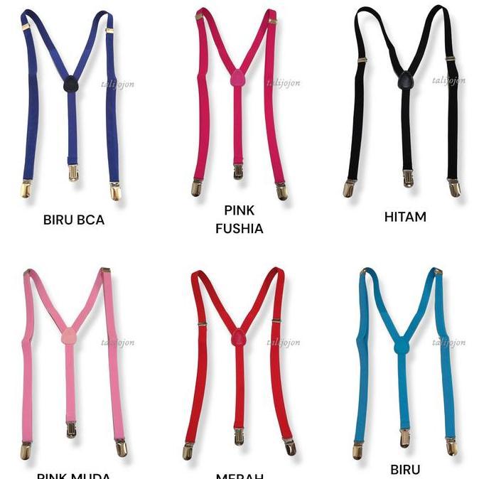 DR174 - Suspender Anak Suspender Wanita Suspender Slim Tali Kodok Suspender Pria Suspender Hitam Sus