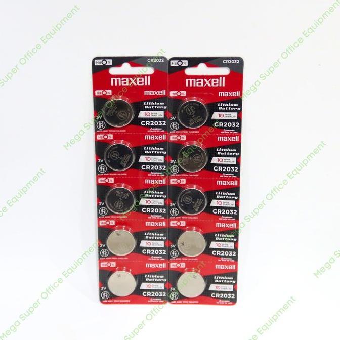 Promo Baterai Lithium Maxell Cr2032 / Batre Kancing Maxell Cr2032 (Papan) Cod