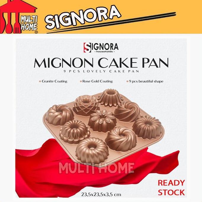 TERMURAH - Loyang Signora Mignon Cake / Mignone Cake pan Signora / Loyang Sultan