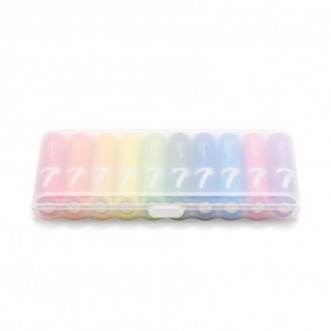 SET 10 PCS BATU BATRE BATERAI ALKALINE AAA NON RECHARGEABLE WITH KOTAK