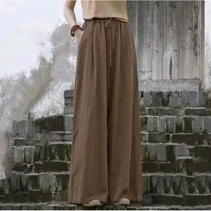 DE90 >> celana kulot highwish/CELANA KULOT WANITA RAMI LINEN PREMIUM/CELANA WANITA TERKINI CELANA KU