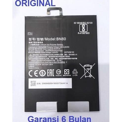 Battery Baterai Mi Pad4 Plus Mi Pad 4+ BN80 Original 100%