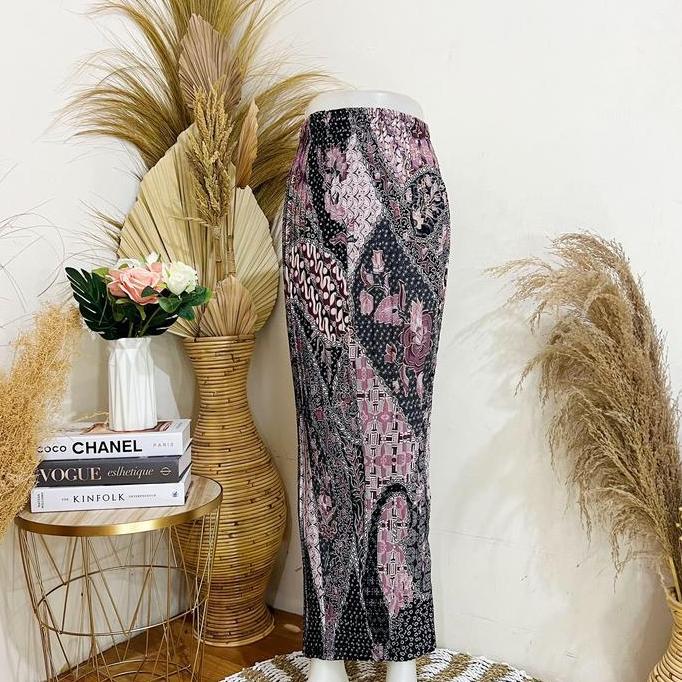DS106 - ROK BATIK PLISKET / ROK BATIK / ROK PLISKET Kebaya  Bawahan  Panjang Semi Pesta Silk Wanita 
