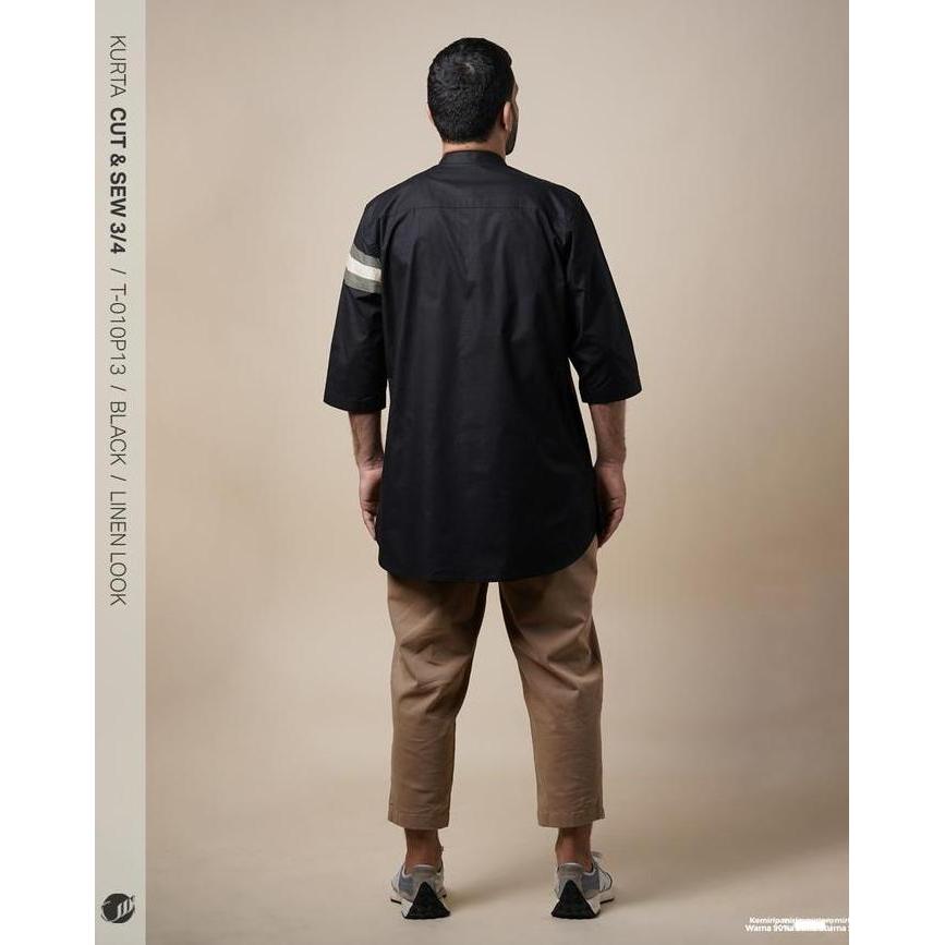 Ready SAMASE KURTA CASUAL T010P BAJU KEMEJA KEMKO LENGAN 3/4