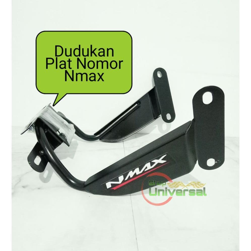 BRACKET DUDUKAN PLAT NOMOR YAMAHA NMAX MODEL KOTAK TEBAL 2015-2022