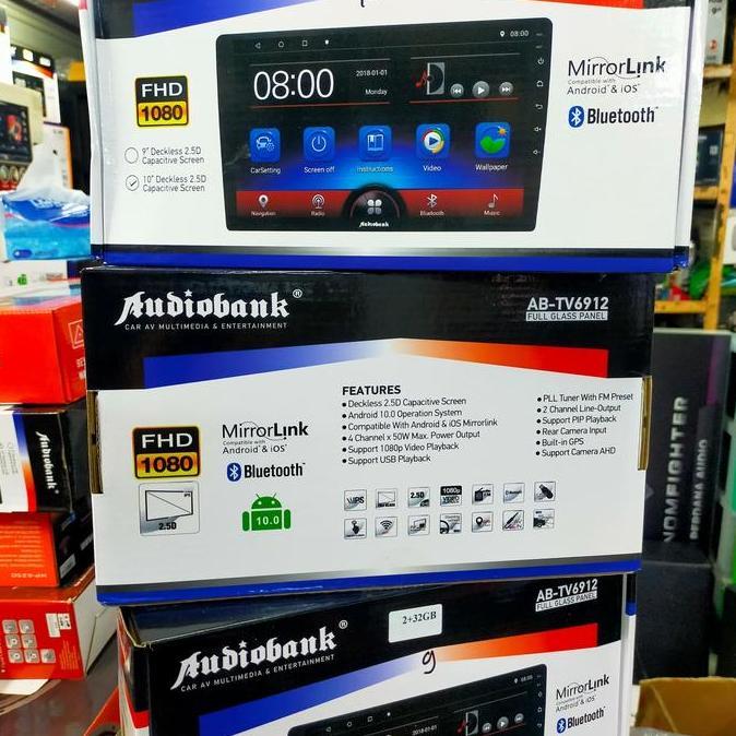 Head Unit Android Audio Bank Ram2Gbrom32Gb 10Inch Premium