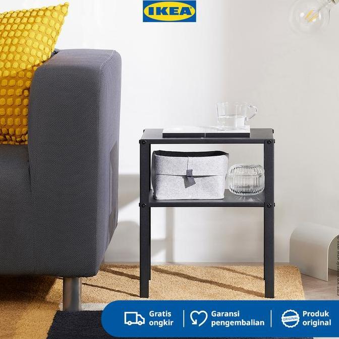 Instan- Ikea Knarrevik Meja Samping Tempat Tidur Bahan Baja 37X28 Cm
