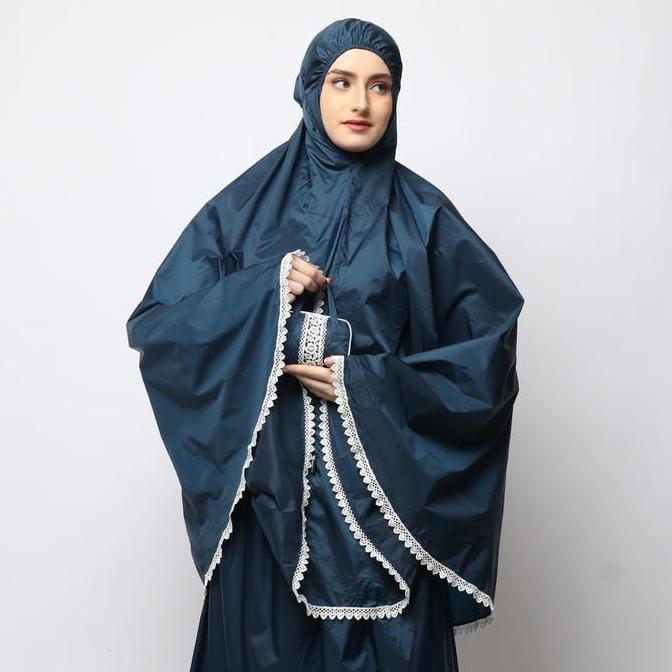 Ds Modest Mukena Travel Premium Waterproof Pouch Mini - Jasmine Atasan Bawahan