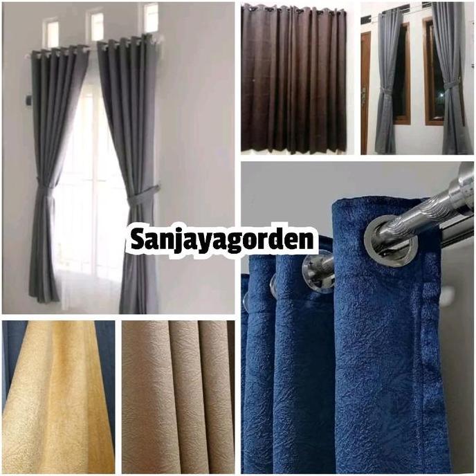 Gorden Blackout Bahan Kain Import Premium Glosy