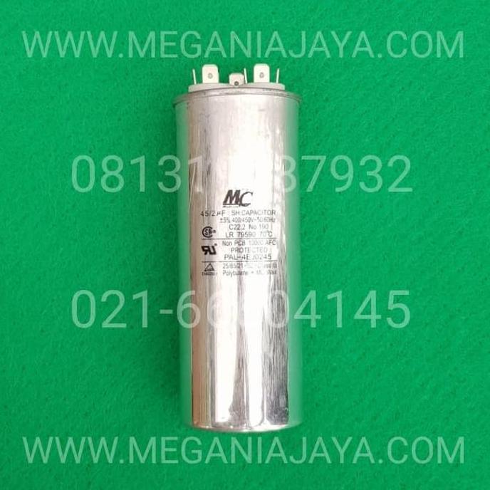 CAPASITOR MC 45 + 2 UF / KAPASITOR FAN MC 45 + 2 UF