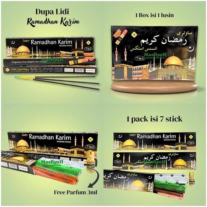 Promo (1 LUSIN) Dupa Stik Ramadhan Karim FREE PARFUM DALAM KEMASAN Dupa Lidi 40 Stik Dupa Lidi Ramad