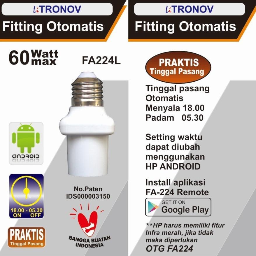 Fitting lampu otomatis dengan timer