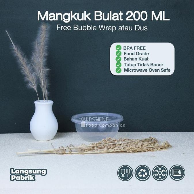 Thebest- MANGKOK BULAT 200ML - THINWALL MANGKOK PLASTIK 200 ML