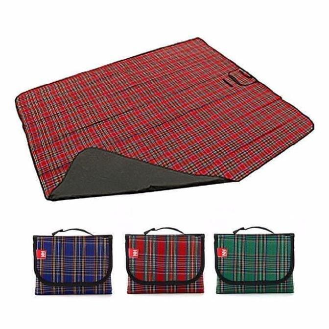 (BISA COD) Matras Tikar Lipat Besar Tiker Piknik 150 x 180 cm / Foldable Camping Karpet Tamasya Micr