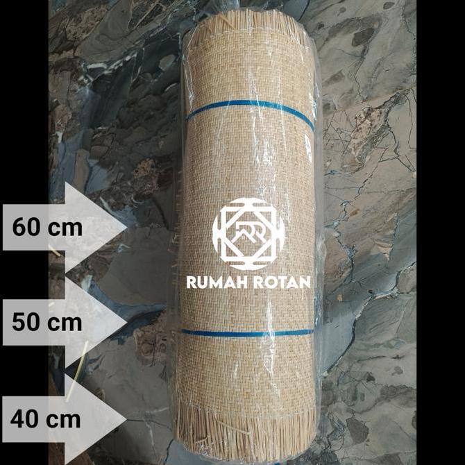 Anyaman rotan close/rapat ajiro roll