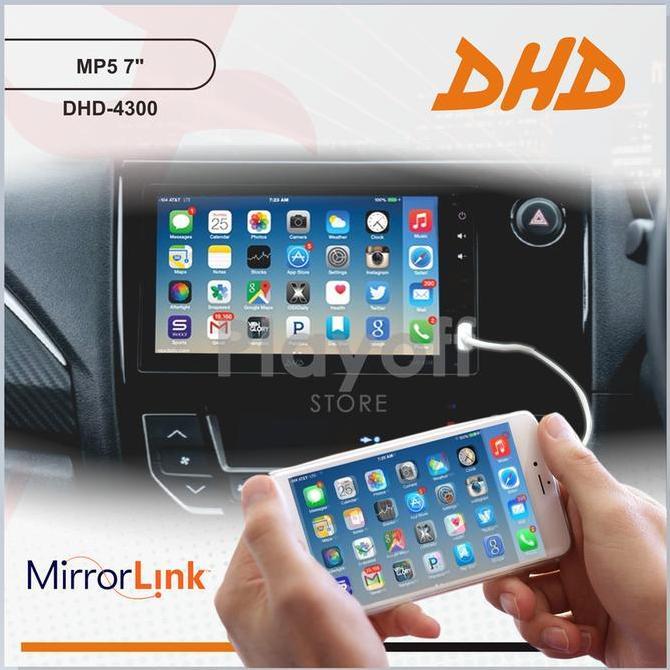 Body Panjang Head Unit Mobil Double Din Bluetooth Mirrorlink Dhd 4300 Best Seller
