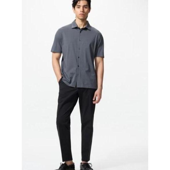 #Clearance UNIQLO AIRism Cotton Full Open Polo Shirt