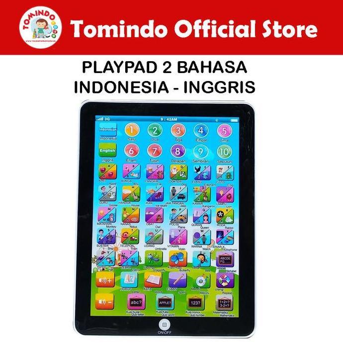 Tomindo Mainan Edukasi Anak Ipad Playpad 2 Bahasa Maenan Edukatif Anak