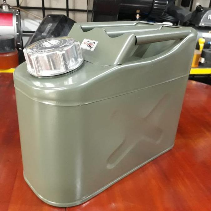 Kualitas terbaik] Jerigen Besi 5 liter 5l untuk bensin solar minyak