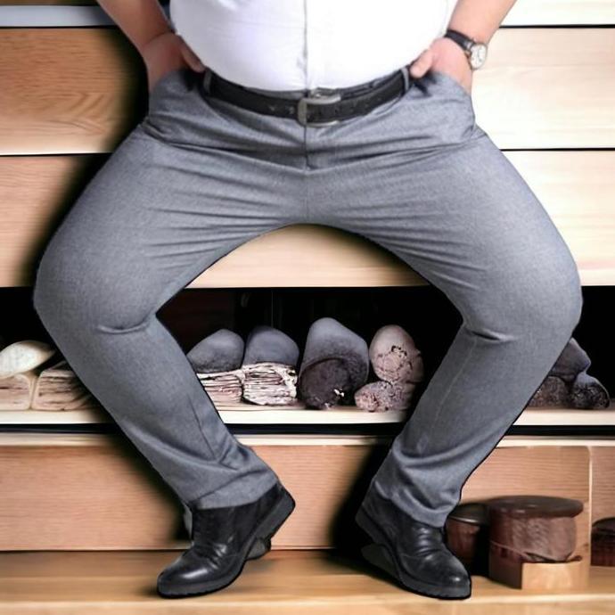 Boyboying- Nds Coleksen Celana Jumbo Panjang Bawahan Pria Cassual Slimfit Formal Big Size Ukuran 27 