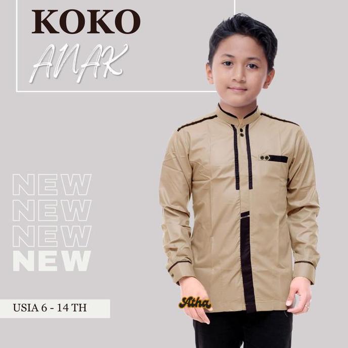 Kidsrelig- Koko Anak Laki-Laki Usia 5-15 Tahun Motif Katulistiwa Untuk Sekolah Sd-Smp Ada 5  Pilihan