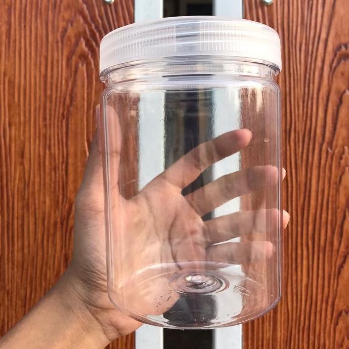 Toples Tabung  800ml  SUPER TEBAL(packing dus) / toples tabung/Toples kue kering /