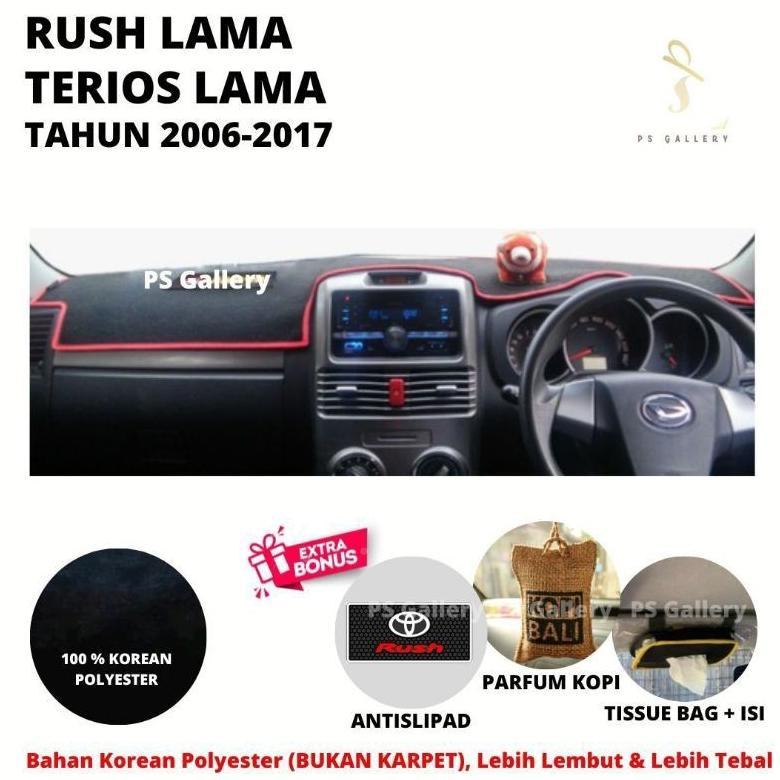 Aksesoris Premium Alas Cover Dashboard Mobil Rush / Terios Lama
