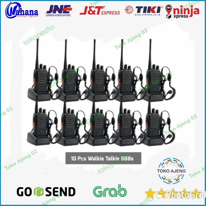 PAKET HEMAT 10 UNIT RADIO HT BAOFENG BF 888S WALKIE TALKIE RADIO 888S ORIGINAL DAN TERPERCAYA