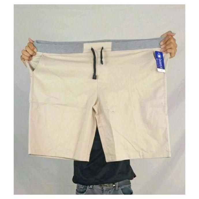 Boyboying- Celana Pendek Pria Jumbo Big Size Pinggang Karet