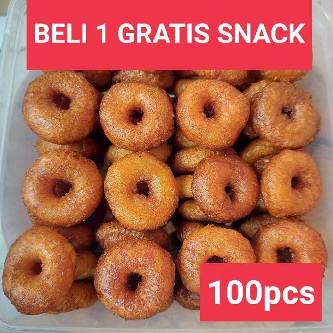 Bisakirim- Kue Cincin Gula Merah 100Pcs Kue Ali Agrem Mini Kue Tradisional