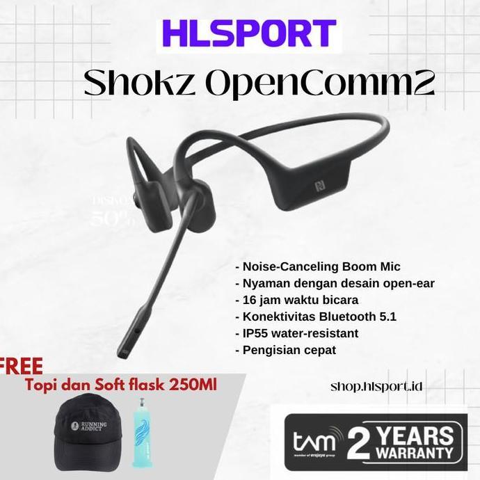 BINTARO SHOKZ OpenComm2 Wireless Bluetooth Bone Conduction Opencomm