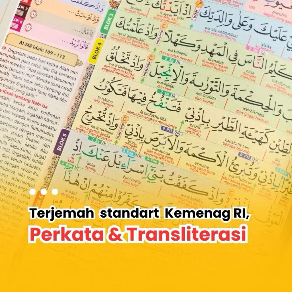 Al Quran Hafazan Perkata Latin A5 / Al Quran Terjemah Latin / Alquran Hafalan Alqosbah