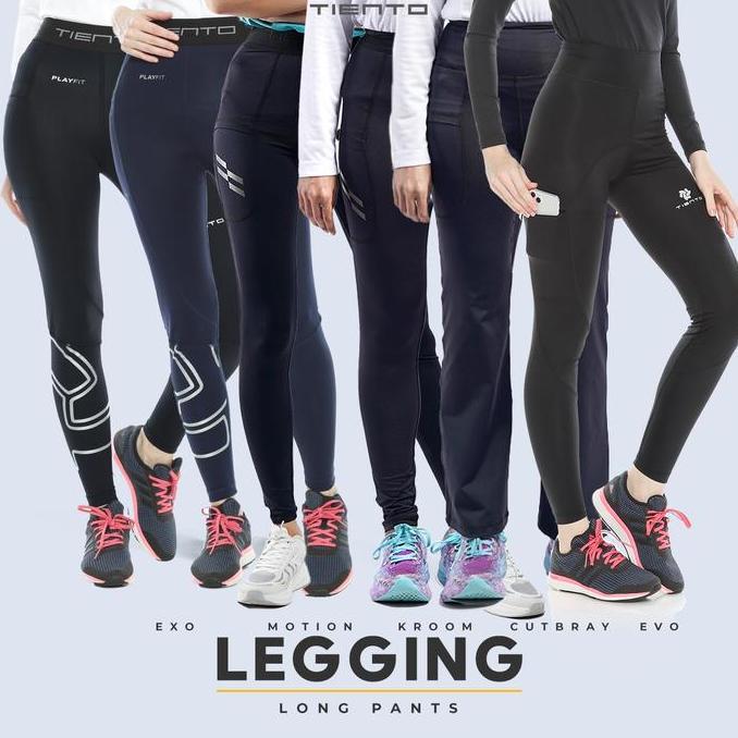 Lngsungkirim- Tiento Long Pants Celana Legging Panjang Sport Women