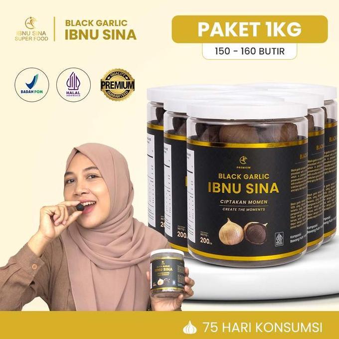 Lezat- (Original) Black Garlic | Bawang Hitam Tunggal | Ibnu Sina | 1Kg