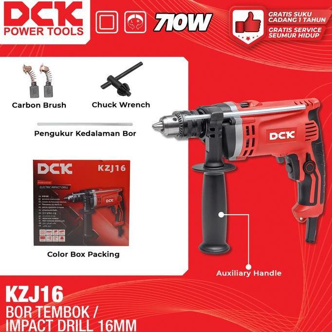 Promo DCK Mesin Bor Tembok 16mm / Impact Drill 16 mm / Mesin Bor Impact / Bor Tembok KZJ16 Diskon
