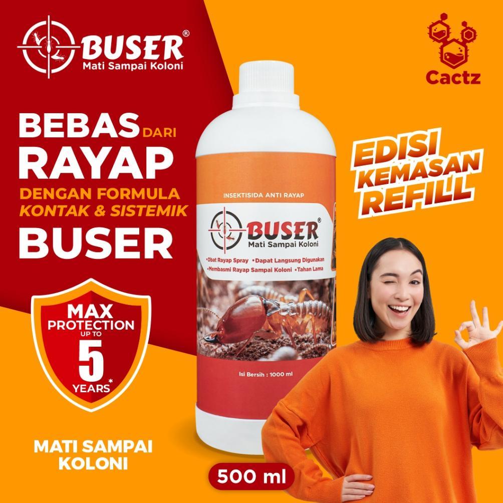 BUSER Refill 1000ml Anti Rayap Ampuh 5 Tahun Proteksi Kayu l  Pembasmi Rayap BUSER 1 Liter Isi Ulang